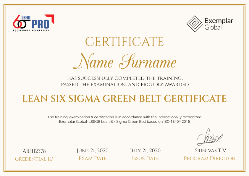 Lean Six Sigma Online Certification & Training - Lean6SigmaPro